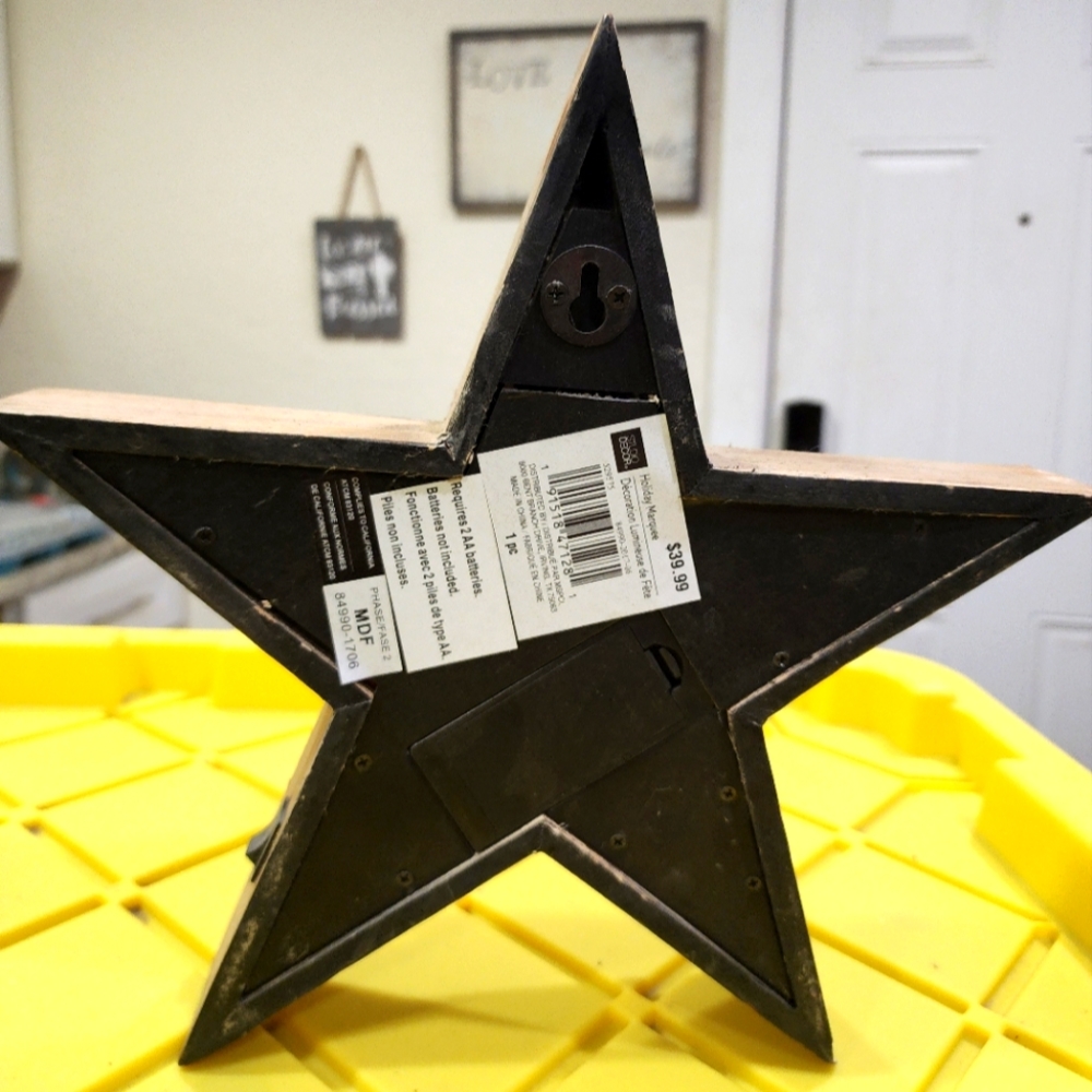 Rustic light up Star - Picture 3 of 3